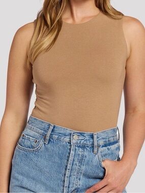 a new day Sleeveless Crewneck Tank Top - Tan